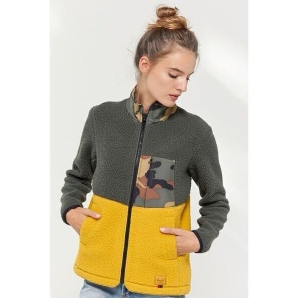 Herschel Supply Co colorblock fleece jacket